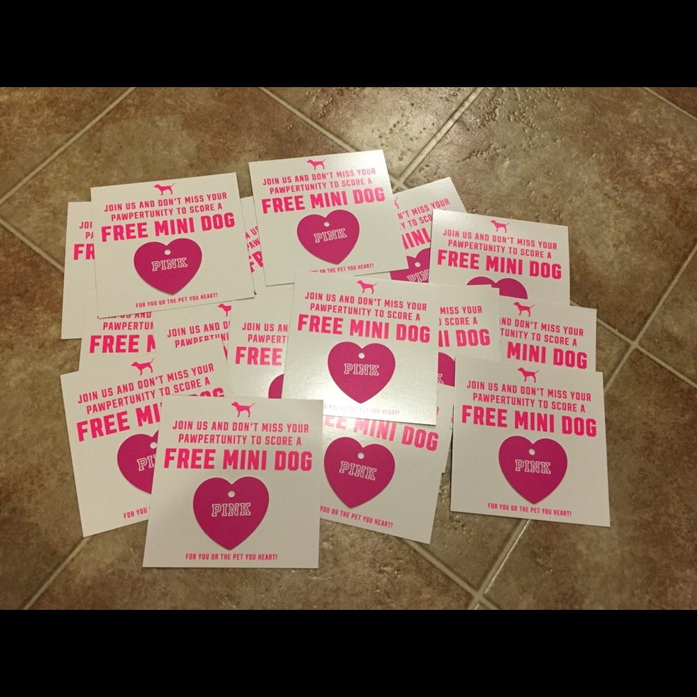 12 Victoria’s Secret PINK dog tags